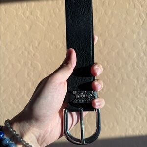 Men's Black Leather Belt